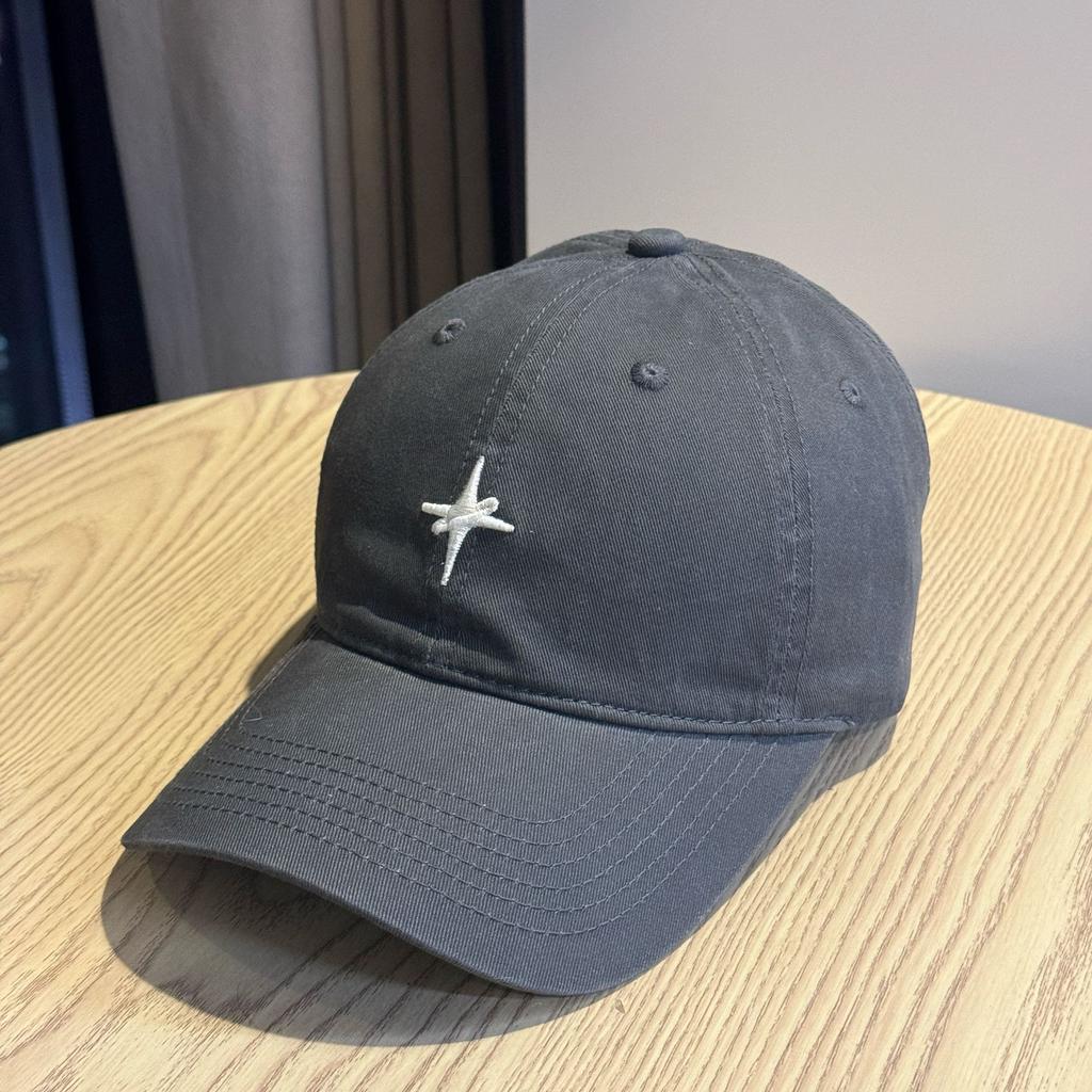 New high-quality soft-top brushed baseball cap for women, spring and summer trendy sun protection cap, solid color cap for men