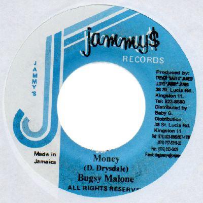 

7inch Record BUGSY MALONE - Money NONE Jammy s Records Jamaica Reggae, Ska & Dub Used