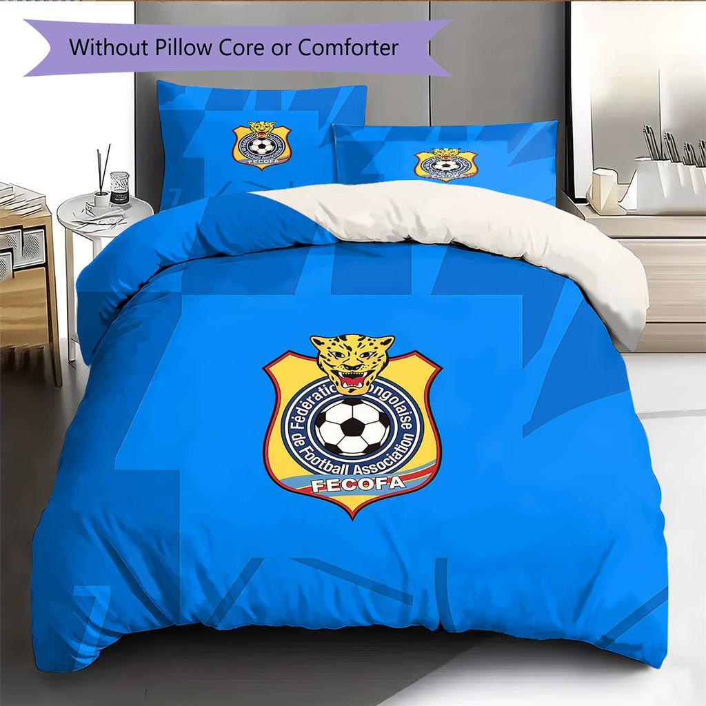 Les Léopards Pattern Bedding Quilt Set Home Decoration Gift (1 * duvet cover + 2 * pillowcase without core)