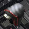 Leather Car Gear Head Shift Knob Cover Fit for Honda CRV CR-V 2017 2018 2019 2020 2021 Gear Shift Collars Accessories