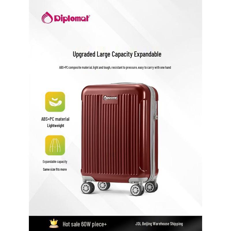 Diplomat TC-6013TM 24-inch Expandable Hardshell Suitcase with TSA Lock