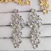 Trendy European & American Floral Alloy Stud Earrings for Women