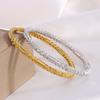Starry Sky Women's Titanium Steel Bracelet - Non-Fading, Versatile, Full Diamond Stainless Steel, High-End Silver Fashion Accessory