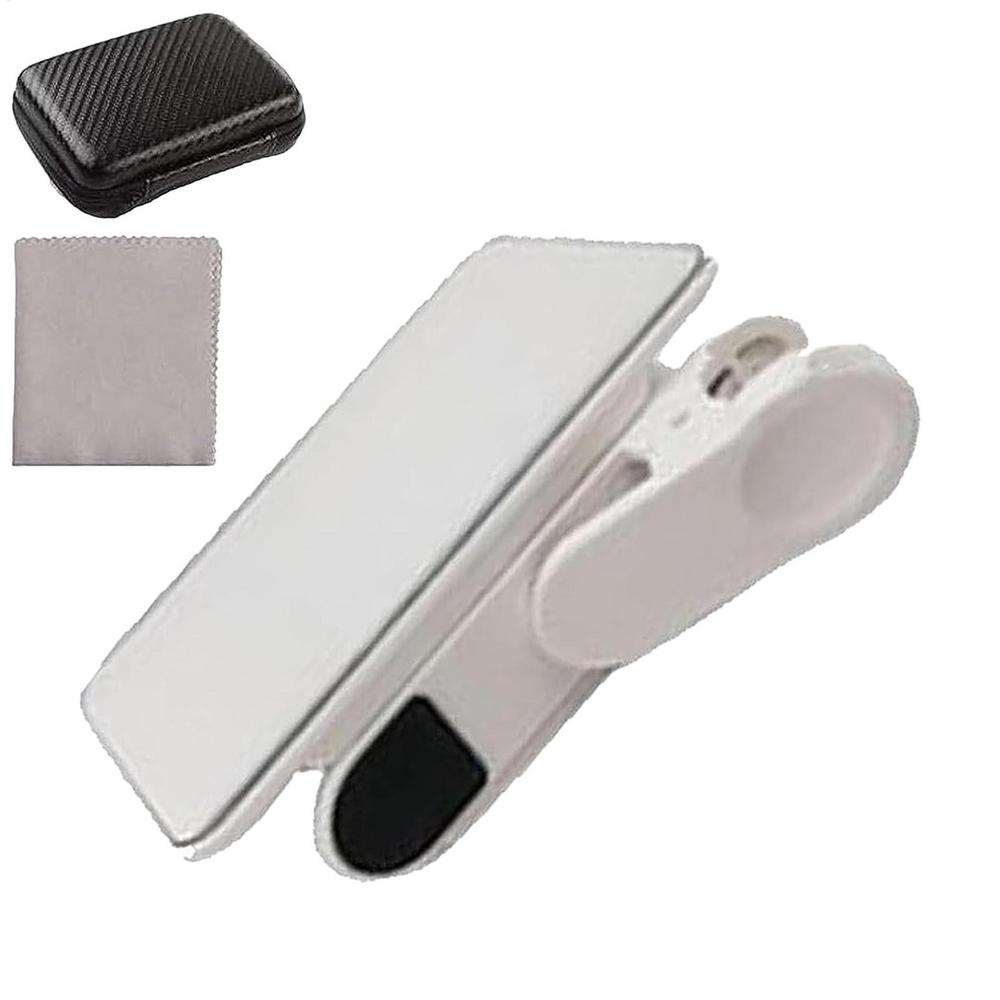 

Портативный набор клипс-отражателей для камеры смартфона с сумкой для переноски и чистящей салфеткой, регулируемая клипса-отражатель для телефона белый