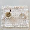 Heart Lace Ruffled Placemats Table Napkins Vintage Style Romantic Wedding Party Home Dining Decoration Accessories