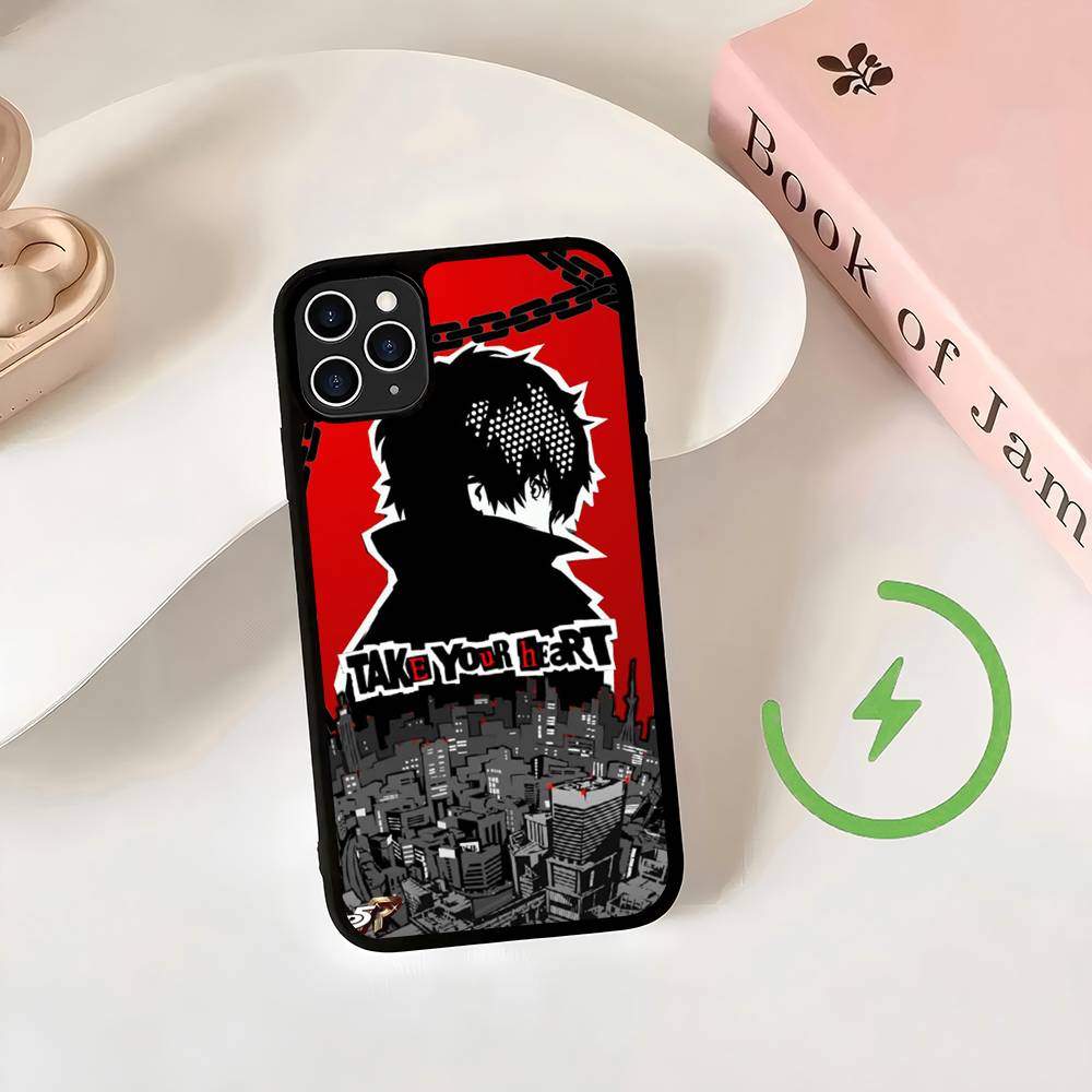 Game P-Persona 5 Cool Magnetic Charging Cover Phone Case For IPhone 17 16 14 13 12 11 15 Pro Max For Magsafe Wireless