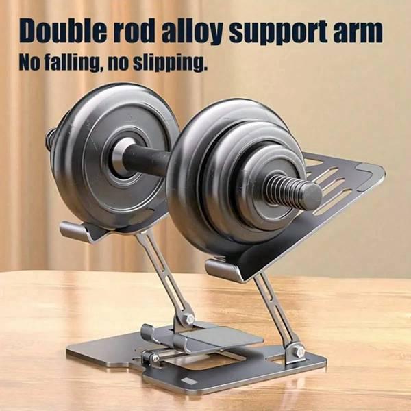 

Portable Black Aluminum Alloy Dual-Axis Adjustable Anti-Slip Heat Dissipation Stand Other