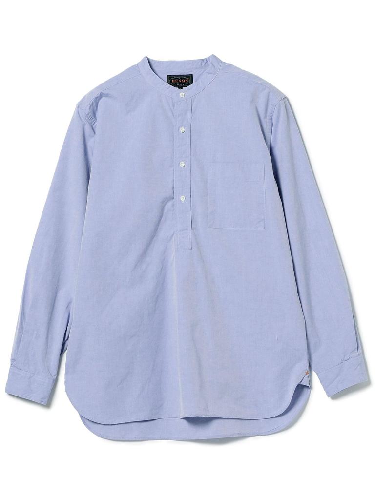 Beams Plus Broad Band Collar Pullover Size SAX 38110014139 Men's Shirt, XL,