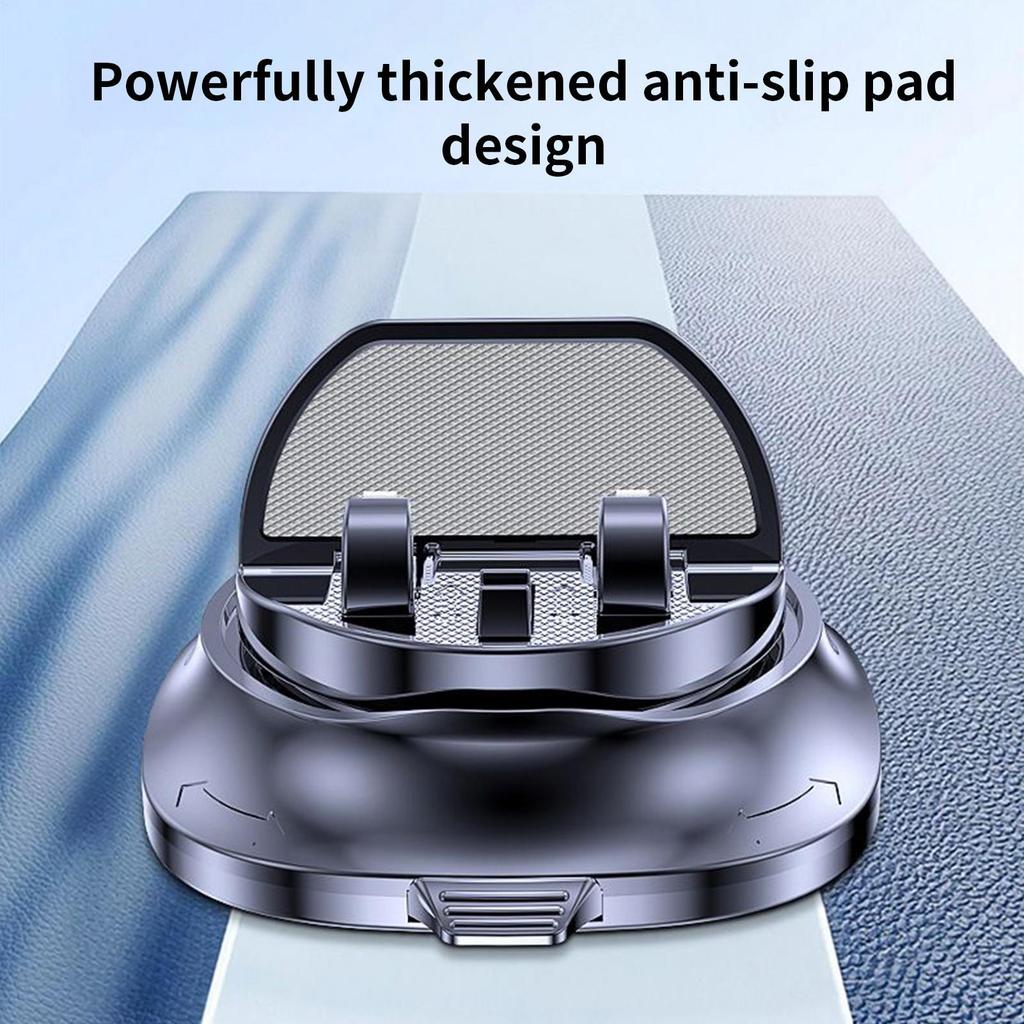 Phone Holder For Car 360 Degree Rotating Automobile Cradles Dashboard Cell Phone Holder With Parking Number Plate For Road Trips