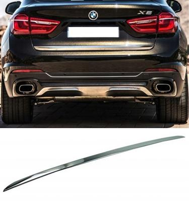 BMW X6 F16, F86 14+ Chrome Trunk Trim - Tailgate Accent - Premium Car Rear Detail - Shine Enhancer Trunk 5C