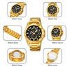 Men’s Watches Fashion Business Date Watch Luxury Men Steel Quartz Wrist Watches Chronograph 3 Dials Male Clock