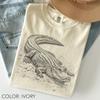Vintage Alligator Hemd Comfort Colors®, Krokodil Kritzel Hemd, Wildtier Reptil Grafik T-Shirt, Tier Hemd, Natur Hemd, Tierliebhaber Geschenk