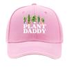 UnisexS Vintage Plant Daddy  Adjustable Hat with Potted Plant Design  PLANT DADDY Text  Distresse Sandwich Baseball Cap
