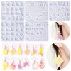 Silicone Earring Mold Kit for DIY Jewelry Crafting Unique Epoxy Dripping Glue Earring Mold Jewelry Mould for DIY Lovers