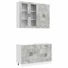 Kitchen Unit LUCCA 4 Pcs Concrete Grey Engineered Wood