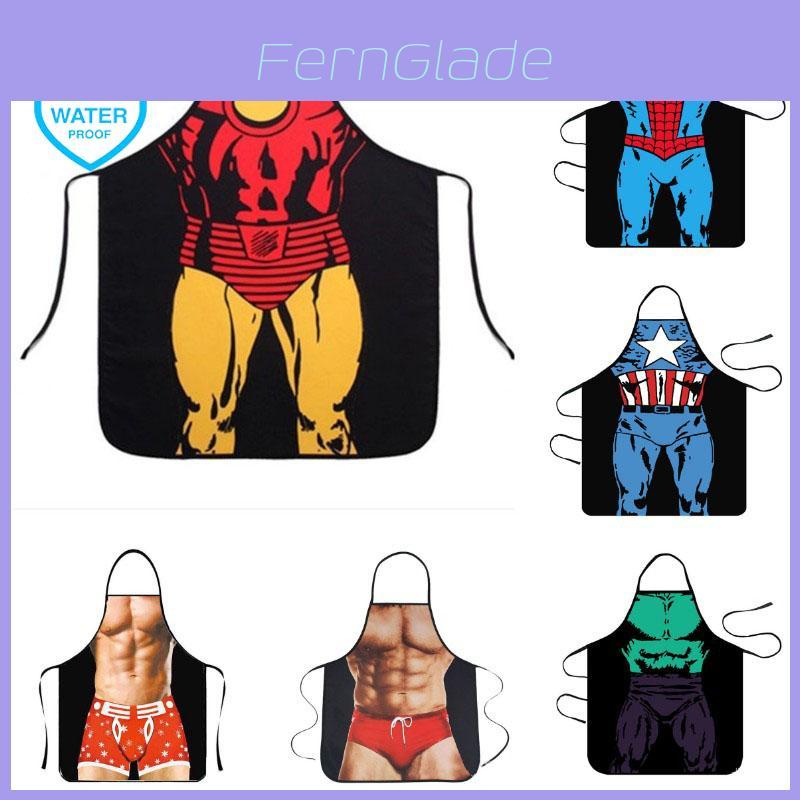 Marvel Cosplay Aprons Sexy Funny For Men Women Kitchen Cooking Baking Props