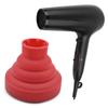 Silicone Collapsible Hair Dryer Diffuser Travel Portable Folding Blow Dryer Diffuser Attachment Red