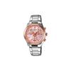 SHEEN Series Classic Three-hand Three-eye Date Display Waterproof Quartz Movement Stainless Steel Strap Japanese and Korean Watch SHN-5000SG-4A