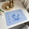 Kids Cartoon Printed Cute PVC Leather Placemats Waterproof Heat-Resistant Cartoon Table Mats Children's Lunch School Desks