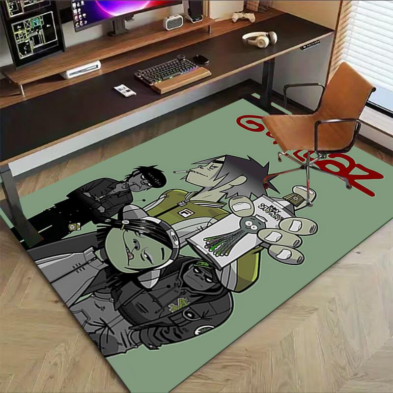 1pc Gorillaz Ink Carpet, Office Rug Outdoor Mat Home Decor Area Carpet Festival