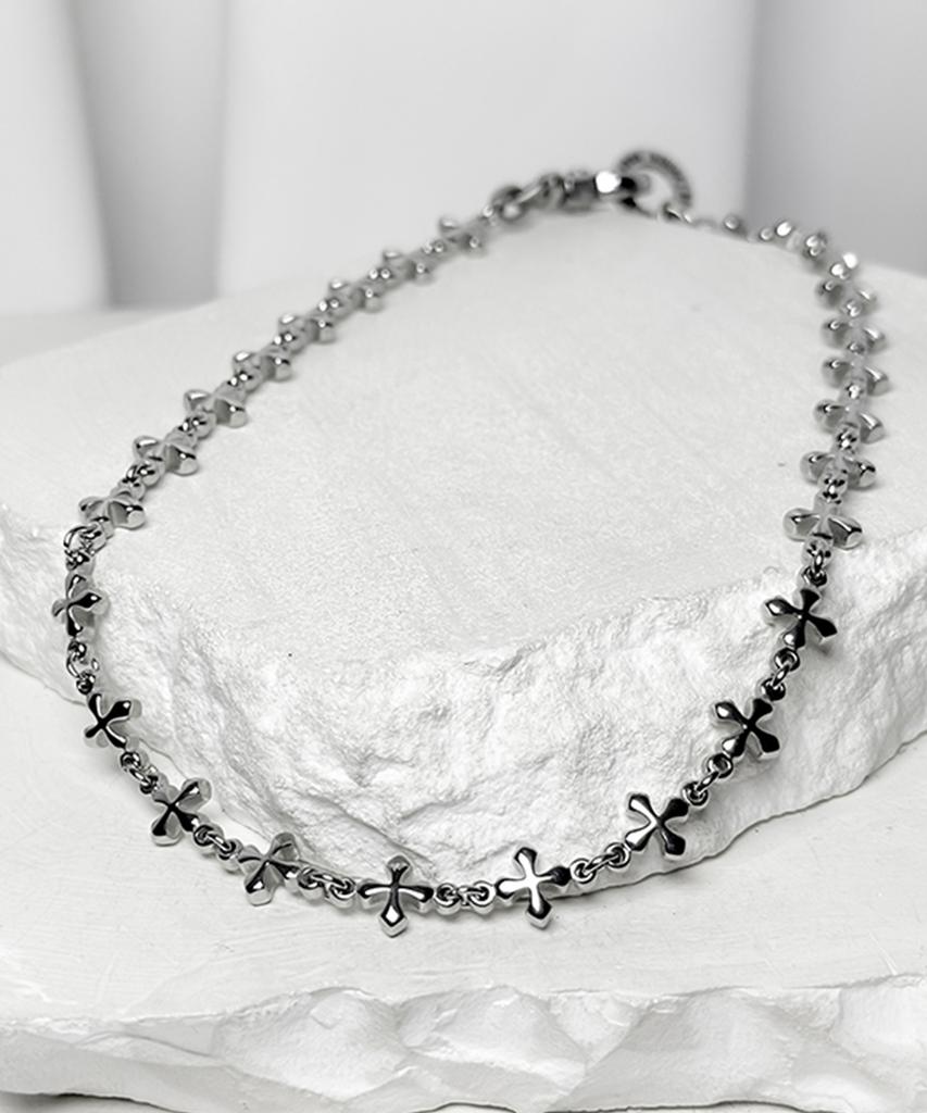 Blessed Bullet Clover Cross Array Necklace