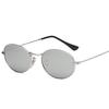 New European and American vintage oval frame sunglasses for women, colorful versatile street style sunglasses, men's glasses S