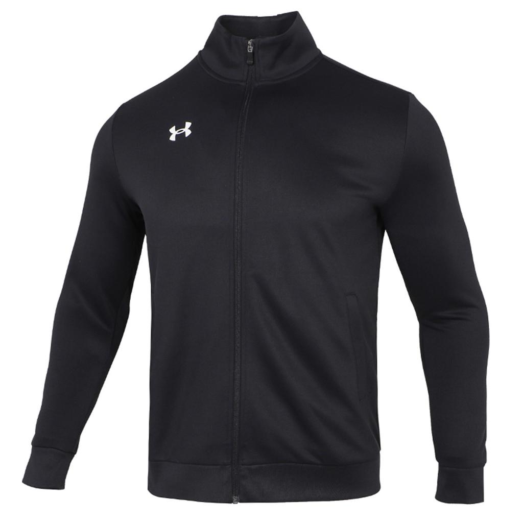 Under Armour Lined Zip Jacket Knit Straight Leg Comfortable Pants Casual Sports Set Men Sets Black 21500437-001+22600701-001