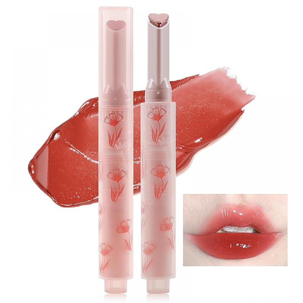 Jelly Lipstick, Tinted Glasting Melting Balm, Heart Shape Lip Gloss Lip Stain, Long Lasting Moisturising, High Pigmented