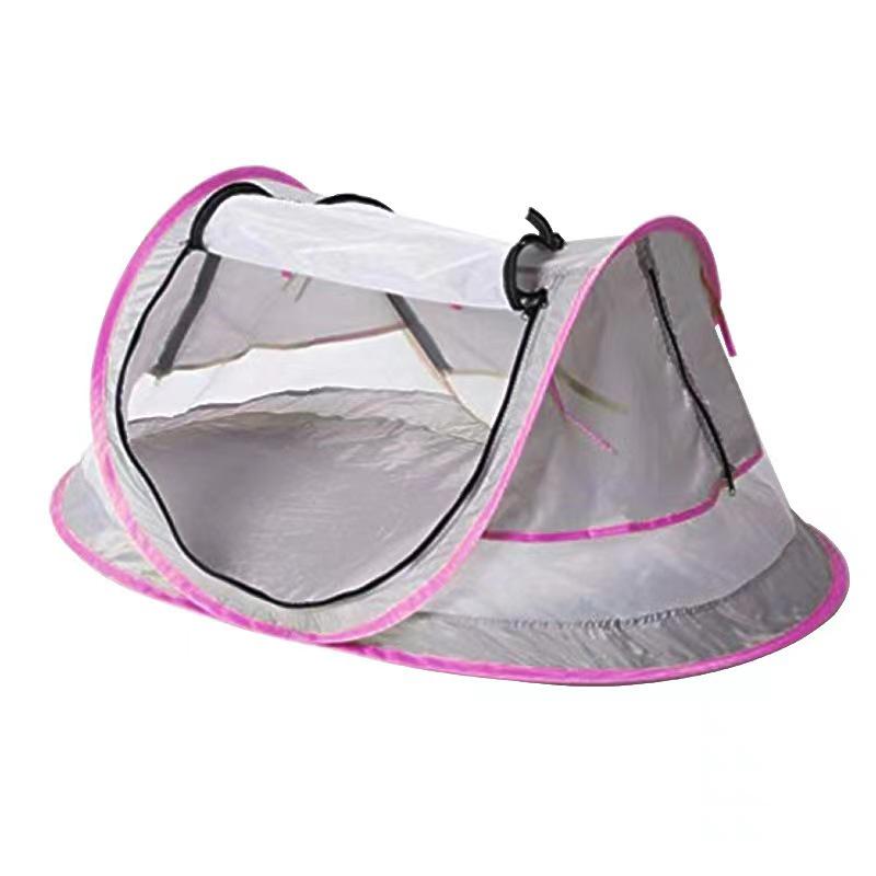 Foldable UV50+ Baby Mosquito Net Tent for Camping, Beach, or Grassland - Quick-Open and Portable Children's Shelter