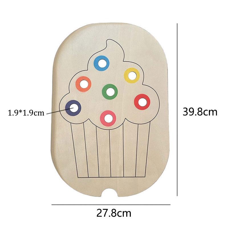 Montessori Sensory Bin Tools Table Game Wooden Tray Sorter Fine Motor Training Parish Color Matching Activity Games For Children