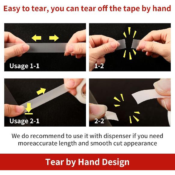 24 Rolls Invisible Tape Refills for Dispenser, Bulk Matte Finish Translucent Tape, 3/4 x 800 Inches, Engineered for Office School Home Repairing