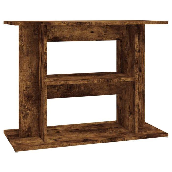 VidaXL Aquarium Stand Smoked Oak 80x35x60 Cm Engineered Wood 833580