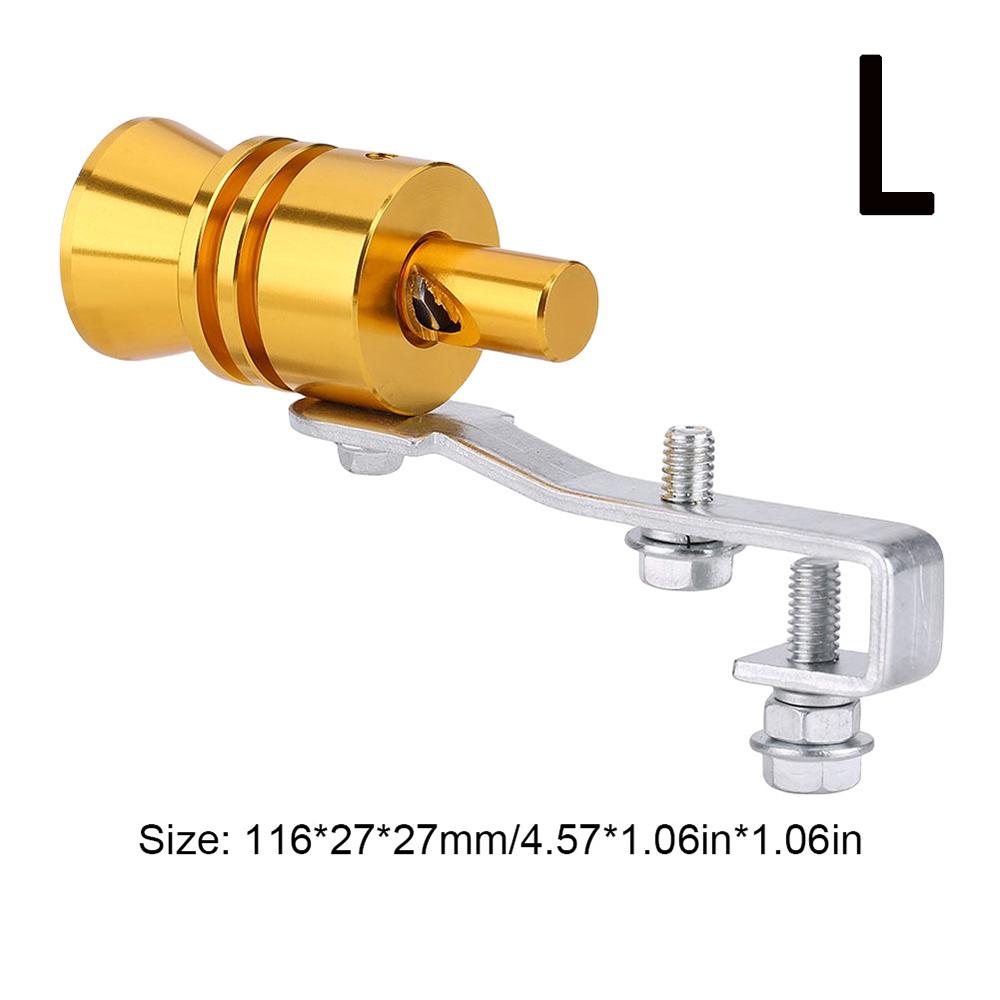 Universeller Auto Turbo Sound Simulator S/M/L Aluminiumlegierung Turbo Auspuff Pfeife Soundverstärker Blow Off für gerades Auspuffrohr