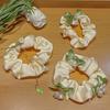 Hair Tie Satin Smooth Elastic Hair Band Flower Tassel Pendant Bowknot Decor Ponytail Bun Half-Tie Hair Rope Hair Accessories