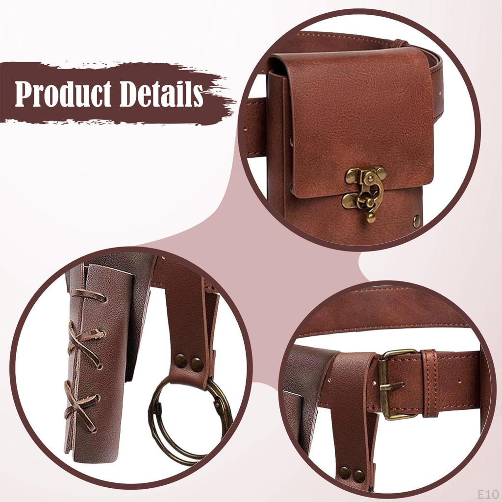Medieval Knight Belt Set Pirate Cosplay for Adults Carnival
