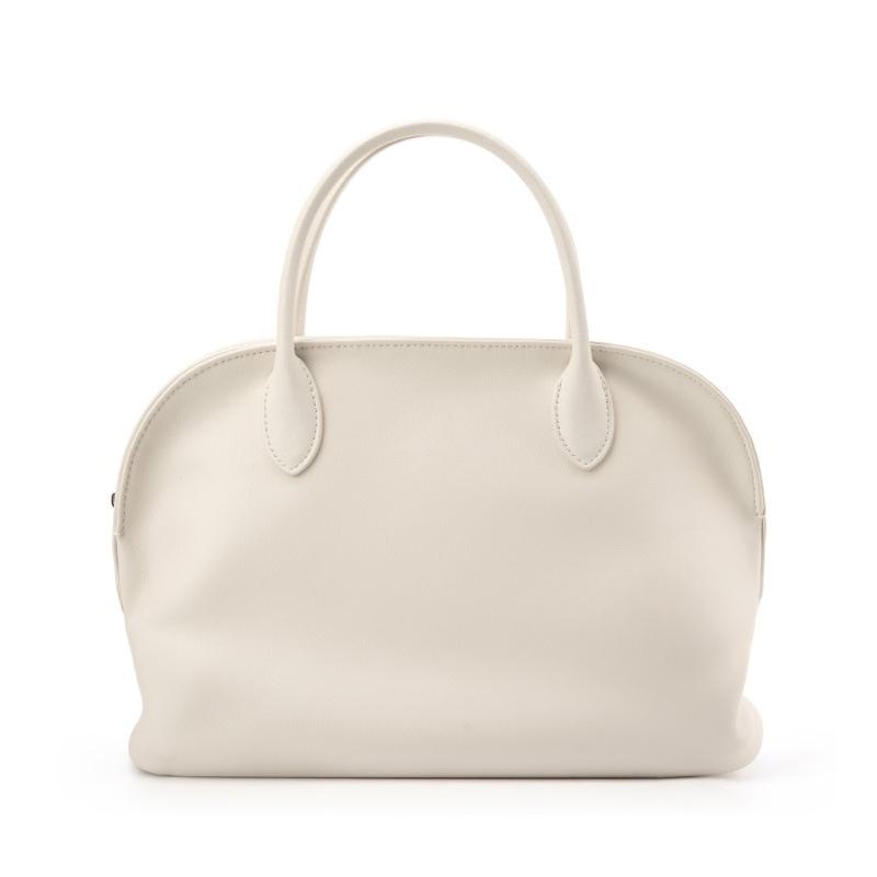 Niche High-end Sense First Layer Cowhide Pleated Portable Female Temperament Versatile Large Capacity Messenger Shell Bag