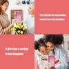 Mother and Daughter Resins Figurine Heartwarmings Gift with Flickering LED Candle for Mother Day or Christmas Birthday