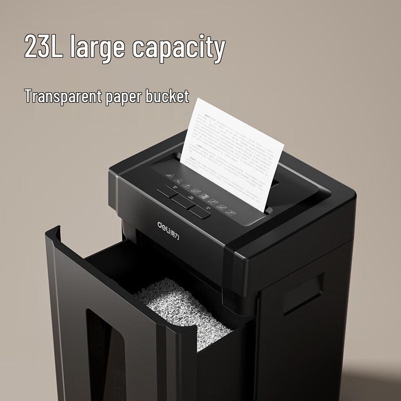 Deli Security Level 5 Paper Shredder 33043 CN plug (adapter included)
