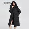 SNOWFLYING Women's Mid-Length Hooded Down Jacket
