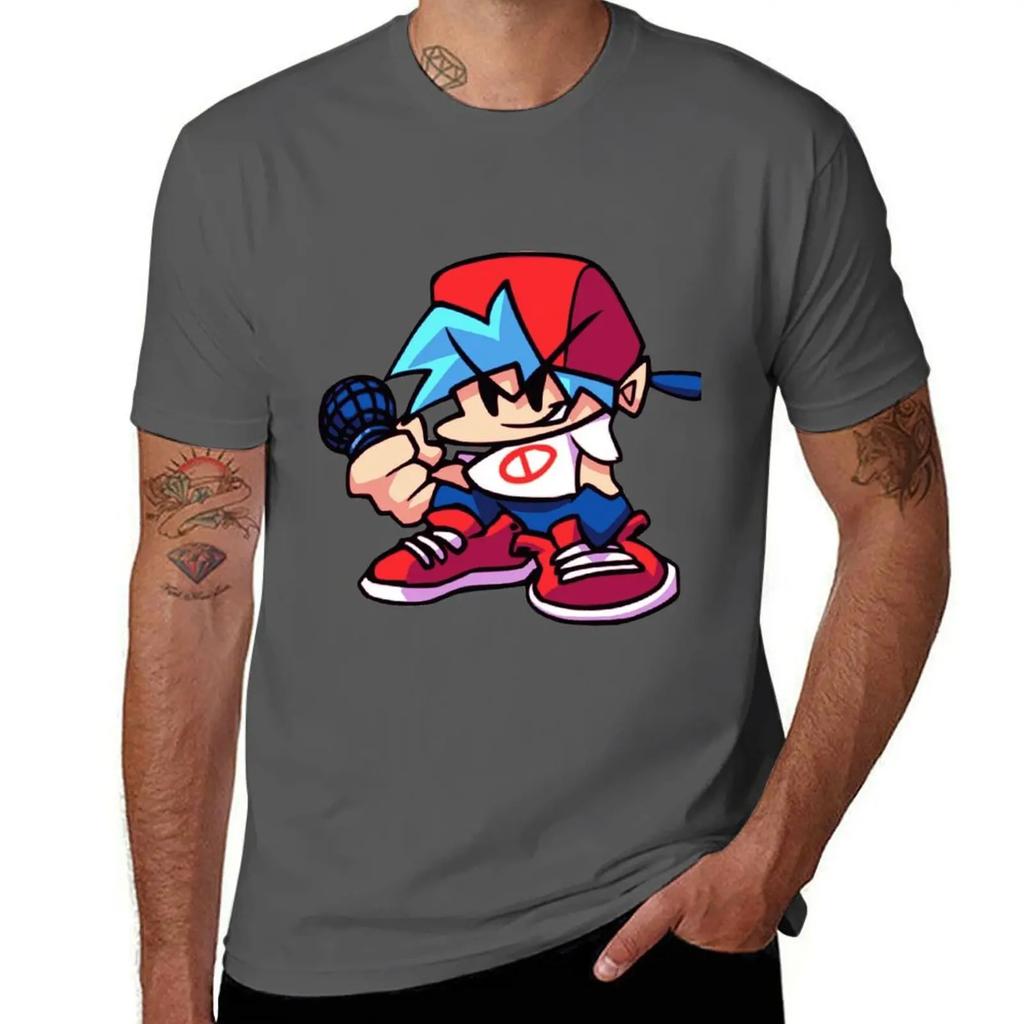 FNF Boy friend design T-Shirt street wear custom shirt men tshirt