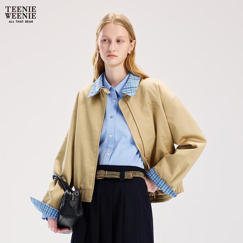 Teenie Weenie Women s Retro Plaid Lapel Jacket S
