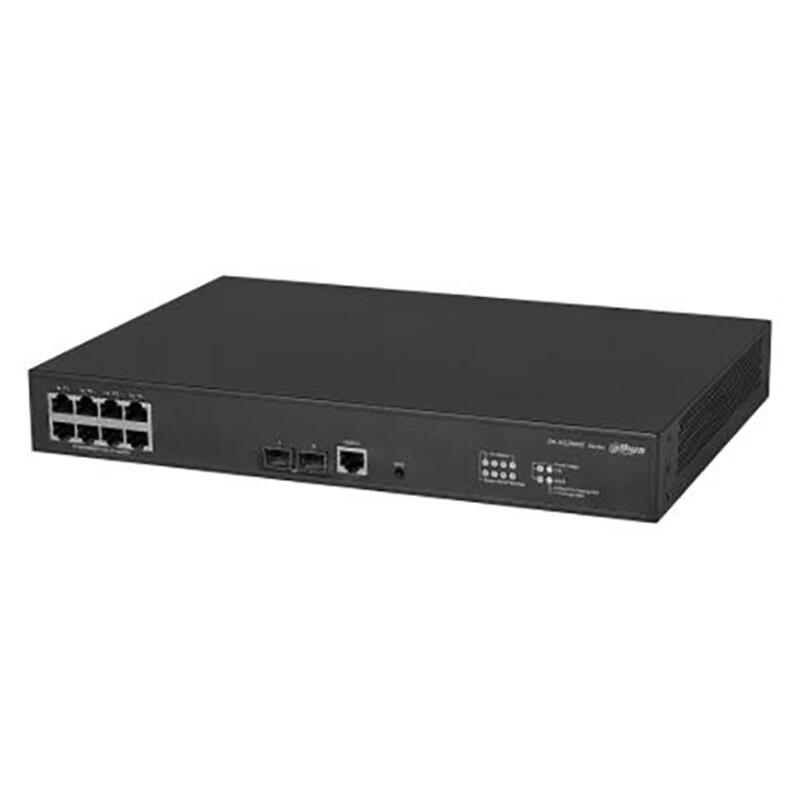 Dahua 8-Port Gigabit PoE Managed Switch with 2 Fiber Uplinks