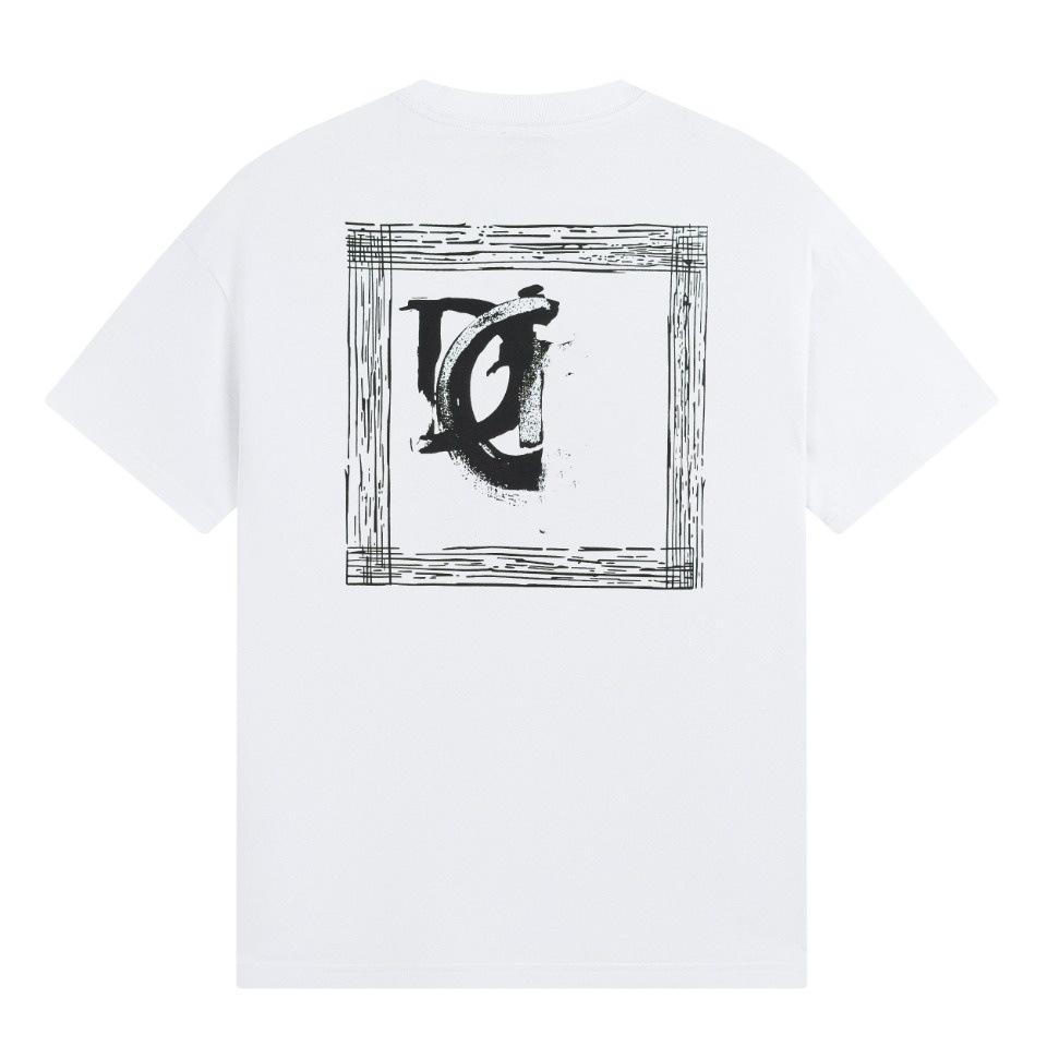 DO Home 2025 Summer Unisex Cotton Round Neck Printed T-Shirt