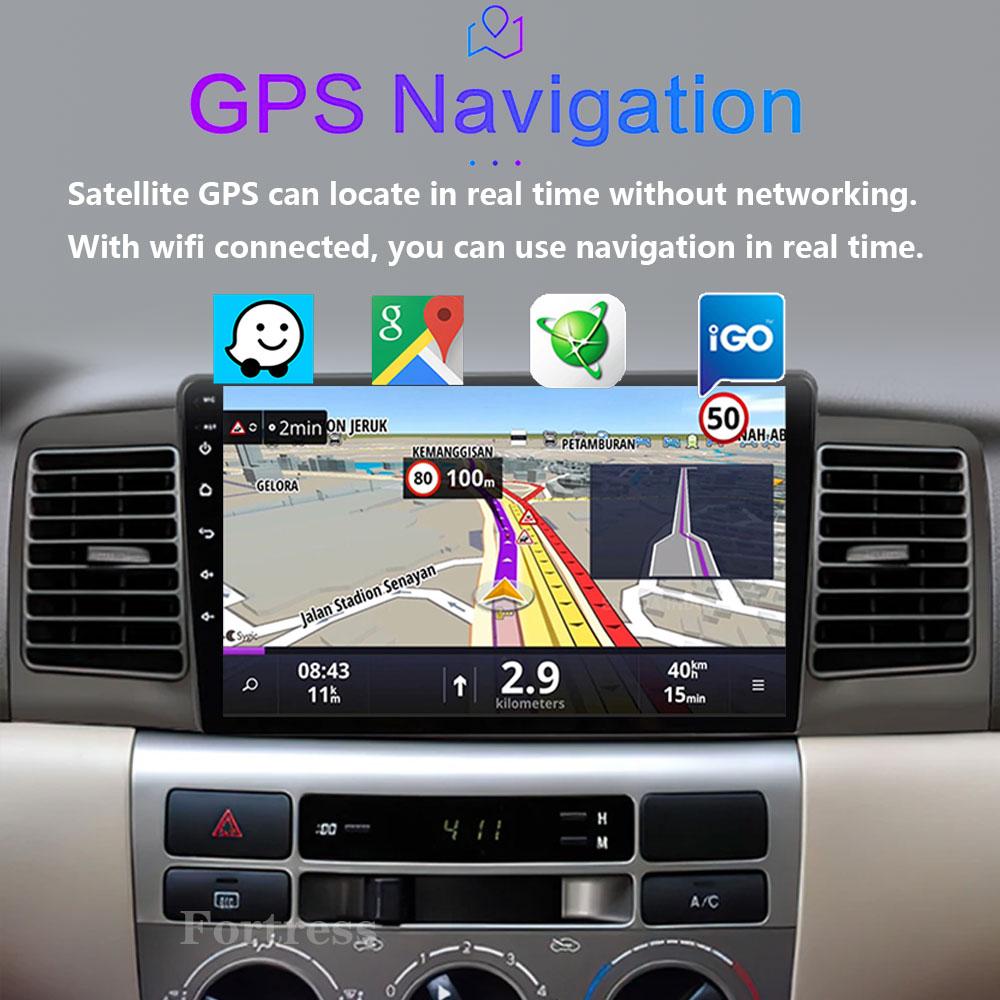 2Din Android14 For Toyota Corolla E120 E130 2000-2004 Car Radio Multimedia Video Player GPS Navigation Carplay Stereo Autoradio