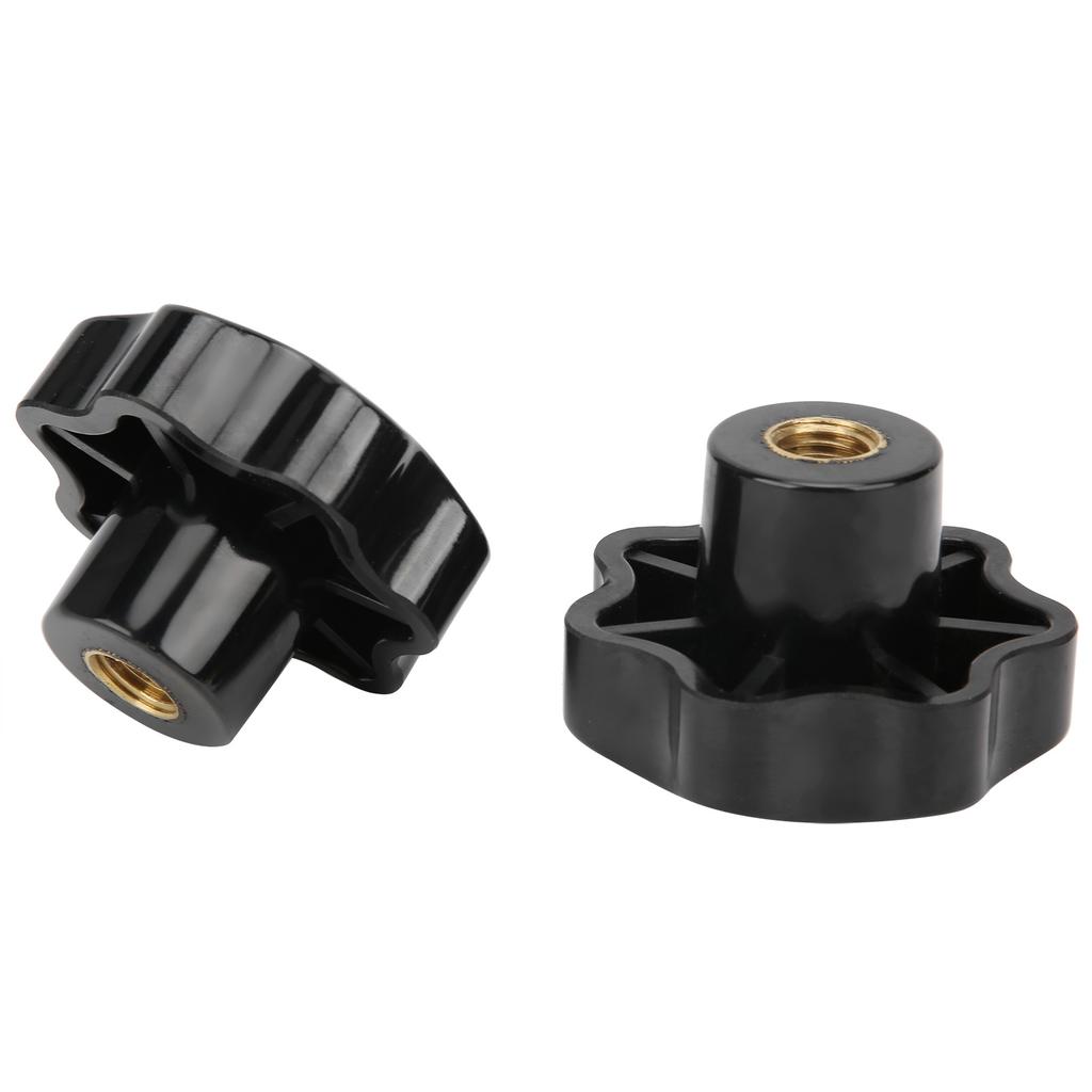 2 Stück Innengewinde Klemmknopf Industriemaschine 7-Sternförmige Kopfmuttern M16 x 80