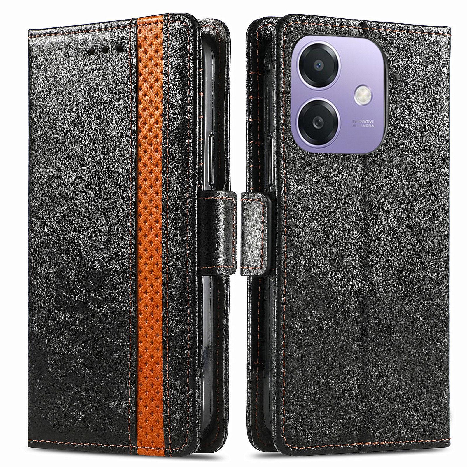 

CASENEO For Oppo A3x 4G/A40 4G/A60 5G Phone Cases PU Leather Cover Stand with RFID Blocking Wallet A