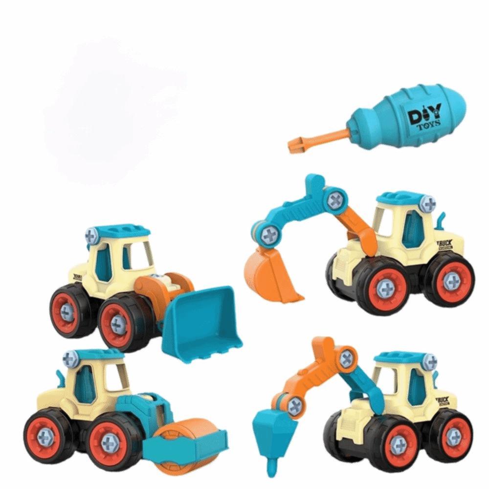 Children Gits Nut Assembly Puzzle Toy Removable Engineering Vehicle  Children's Toy