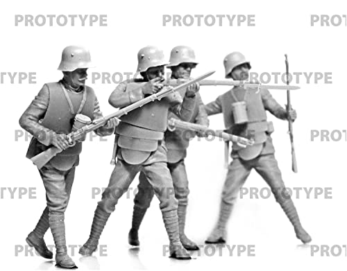 ICM 1/35 Scale World War I German Armored Infantry Plastic Model Kit 35722