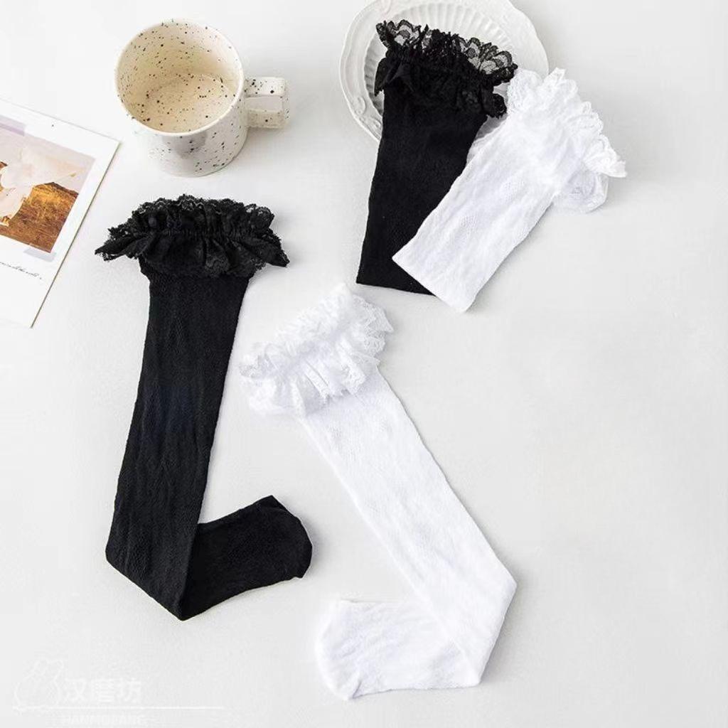 Lolita Lace JK Stockings Socks Female Girls Long Uniform Knee Socks Student Cute JK Stocking Socks
