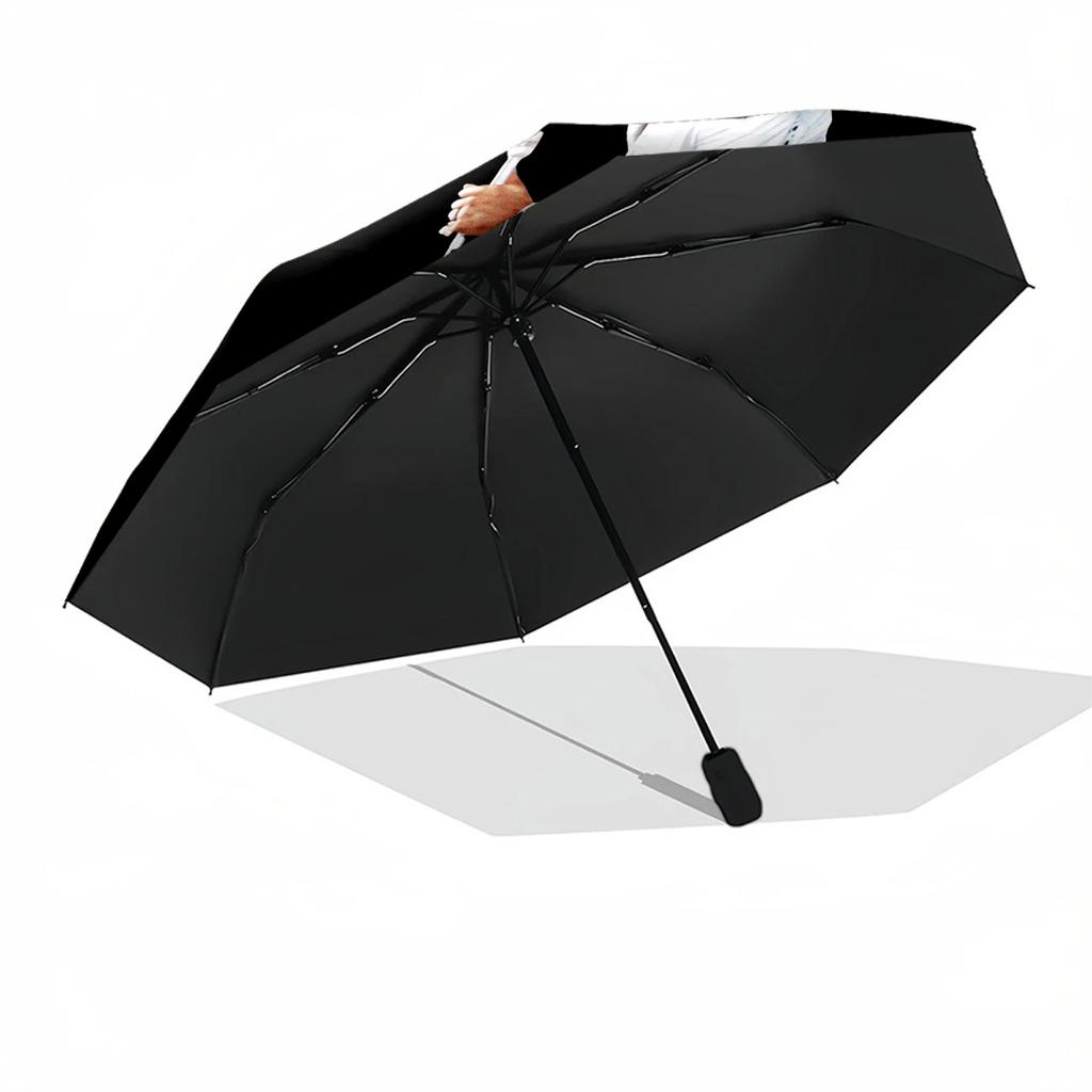Elvis Presley Performance Outdoor Automatic Umbrella Folding Umbrella with 8 Ribs Sturdy Construction Travel Essential Fashionable Accessory